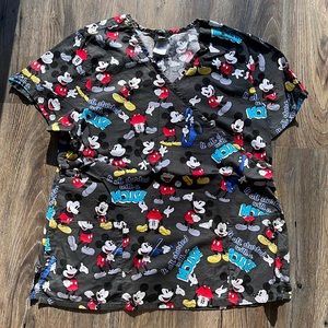 Disney Mickey Mouse Scrub Top